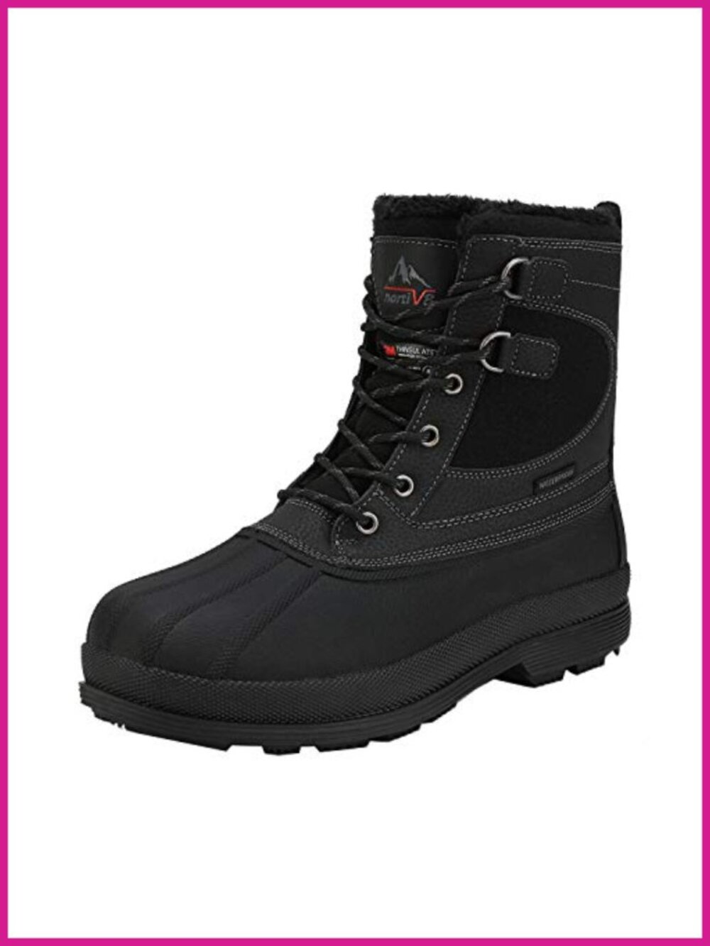 Men's Waterproof Winter Snow Boots 3M Thinsulate Slip Resistant